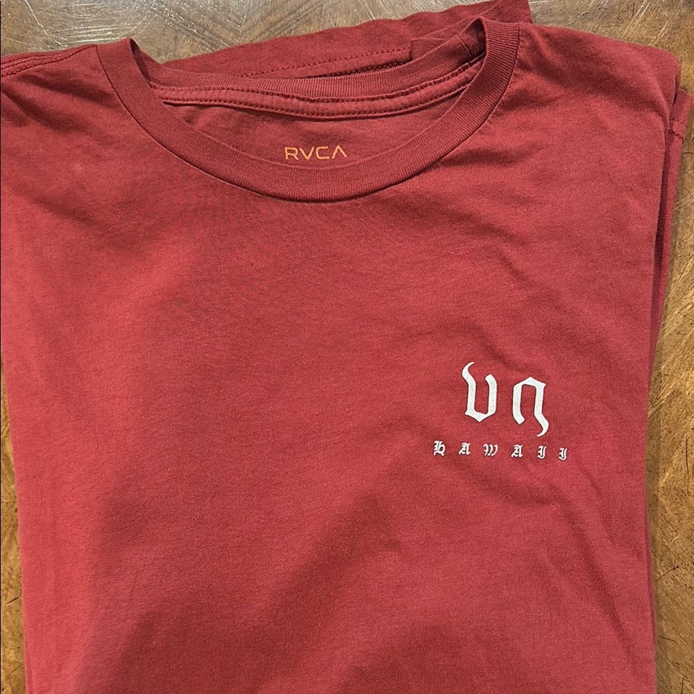 RVCA Red Short Sleeve Tee